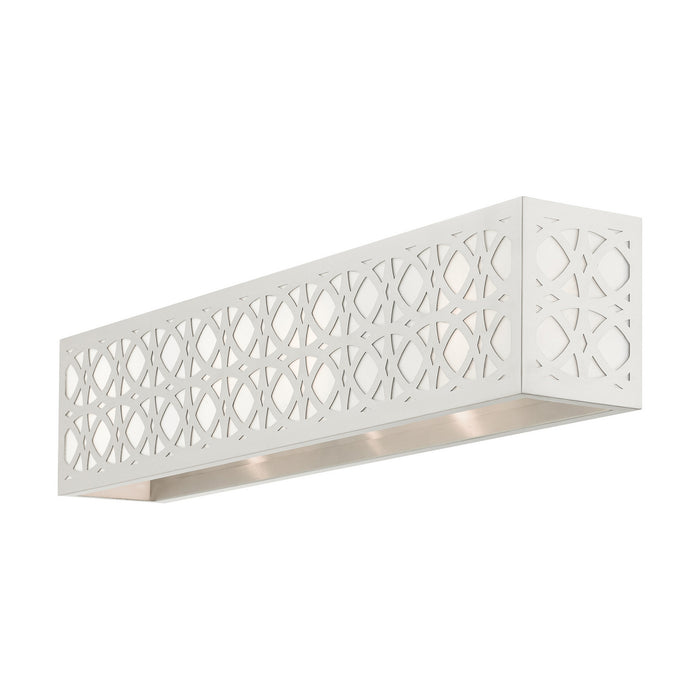 Four Light Vanity from the Calinda collection in Brushed Nickel finish