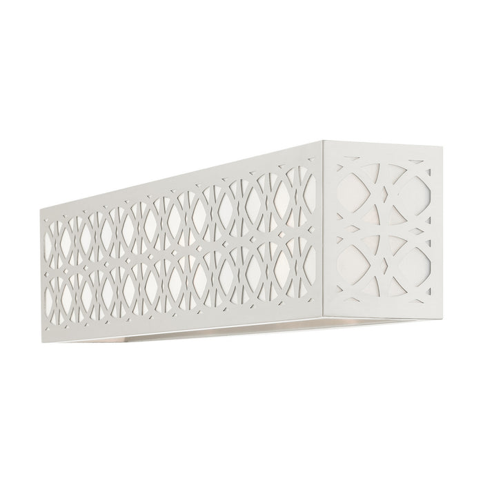 Four Light Vanity from the Calinda collection in Brushed Nickel finish