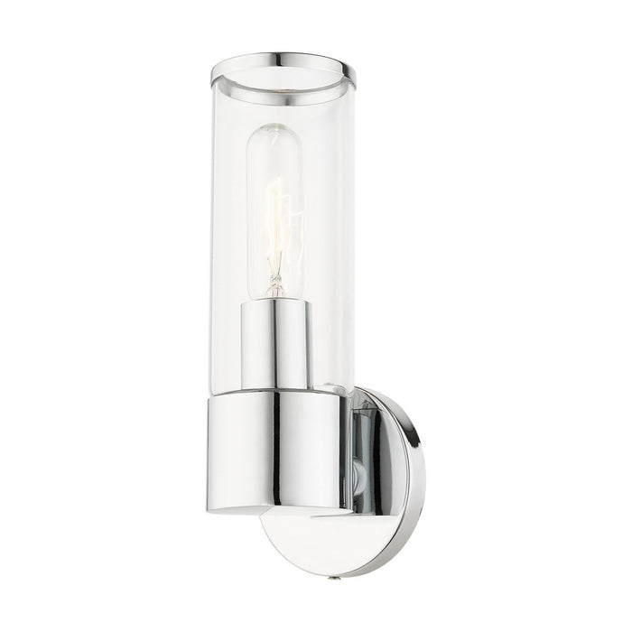 One Light Wall Sconce from the Bancroft collection in Polished Chrome finish