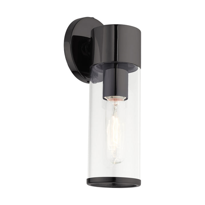 One Light Wall Sconce from the Bancroft collection in Black Chrome finish