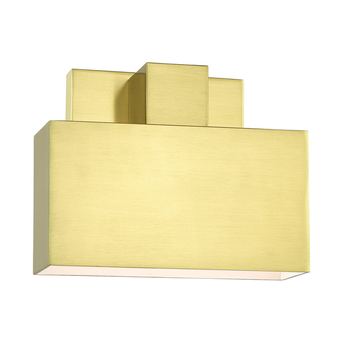 One Light Outdoor Wall Sconce from the Lynx collection in Satin Brass finish