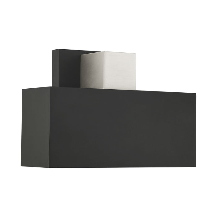 One Light Outdoor Wall Sconce from the Lynx collection in Black finish