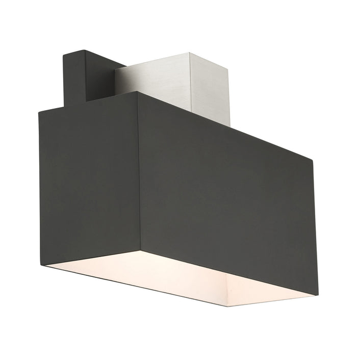 One Light Outdoor Wall Sconce from the Lynx collection in Black finish