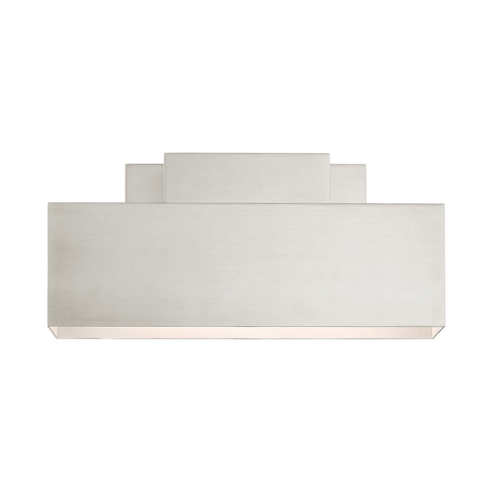 Two Light Outdoor Wall Sconce from the Lynx collection in Brushed Nickel finish