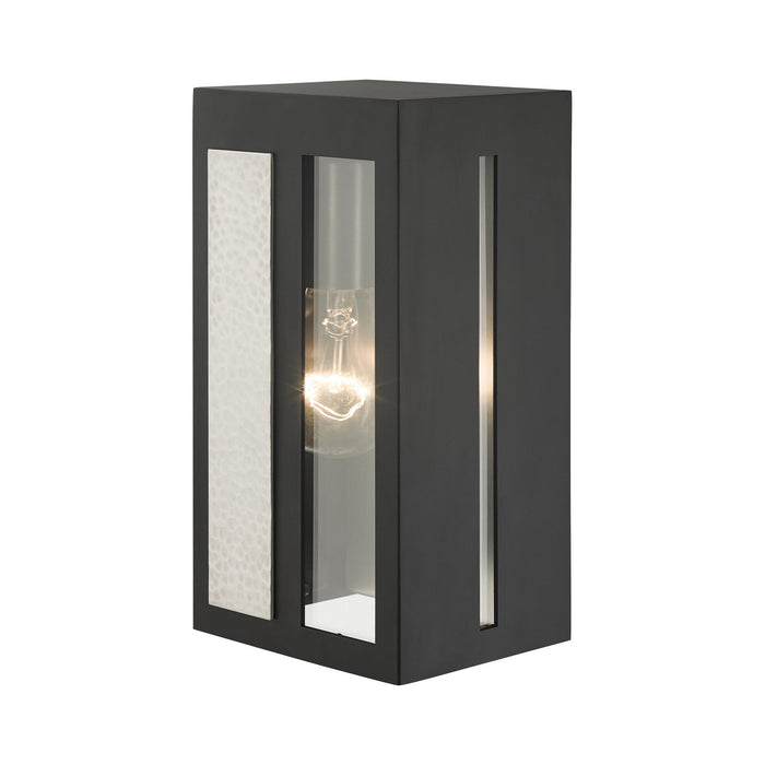 One Light Outdoor Wall Lantern from the Lafayette collection in Black finish