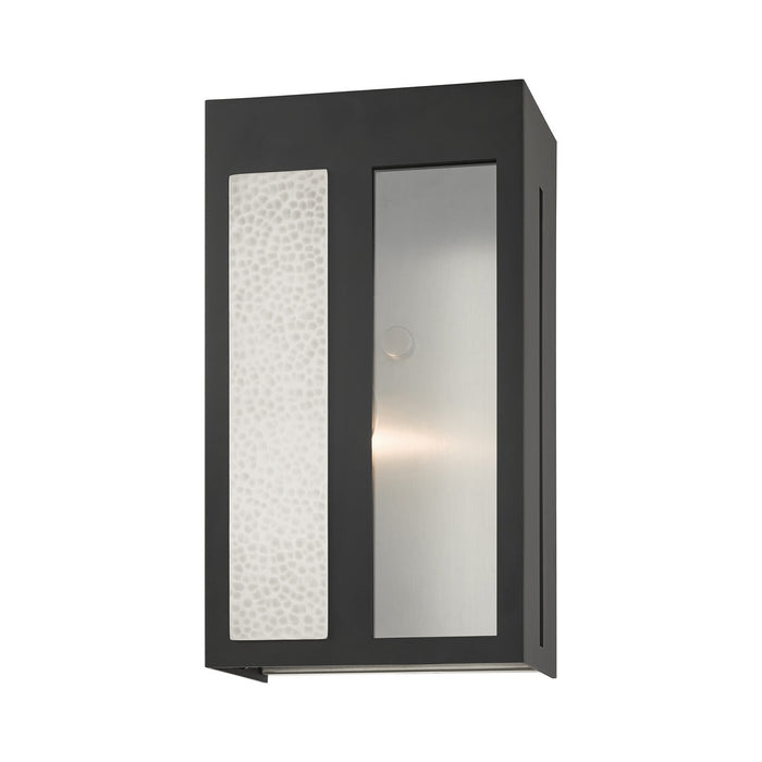One Light Outdoor Wall Lantern from the Lafayette collection in Black finish