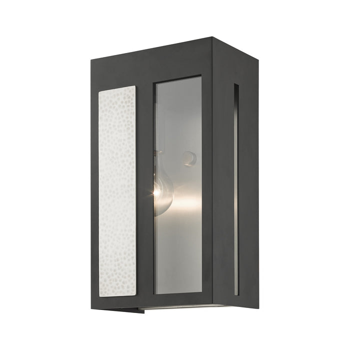 One Light Outdoor Wall Lantern from the Lafayette collection in Black finish