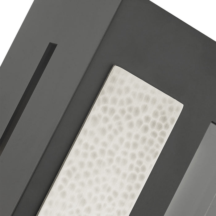 One Light Outdoor Wall Lantern from the Lafayette collection in Black finish