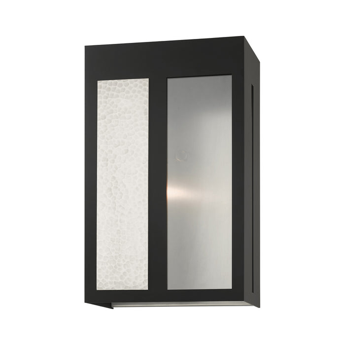 One Light Outdoor Wall Lantern from the Lafayette collection in Black finish