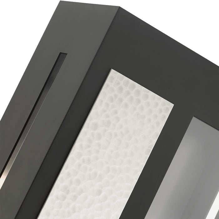 One Light Outdoor Wall Lantern from the Lafayette collection in Black finish