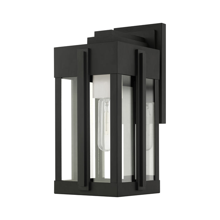 One Light Outdoor Wall Lantern from the Lexington collection in Black finish