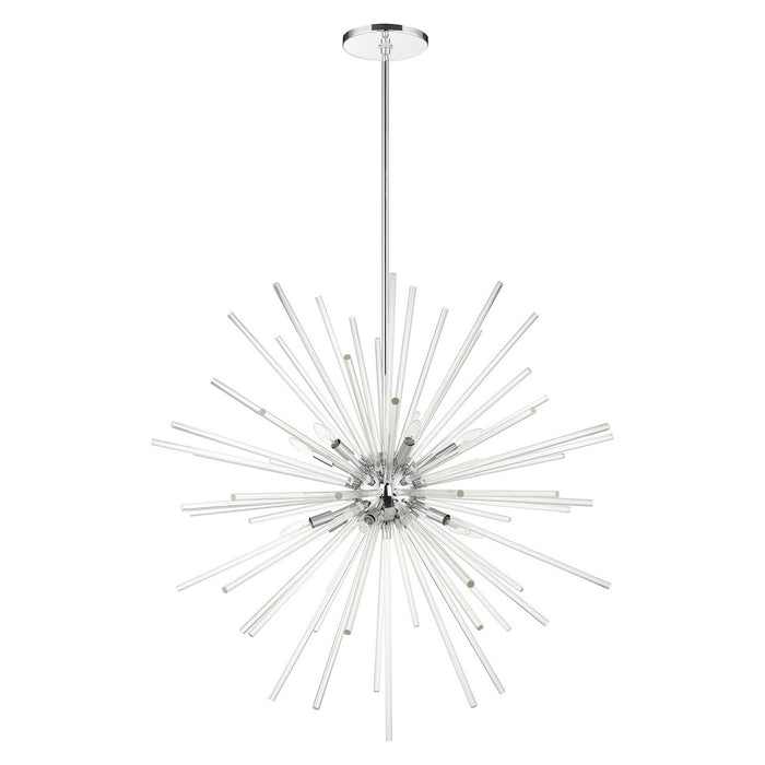 12 Light Foyer Pendant from the Utopia collection in Polished Chrome finish