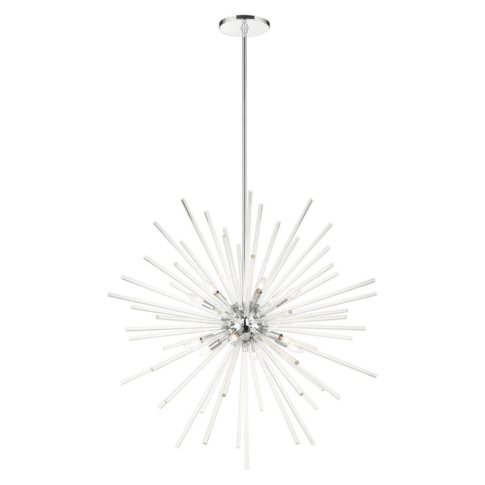12 Light Foyer Pendant from the Utopia collection in Polished Chrome finish