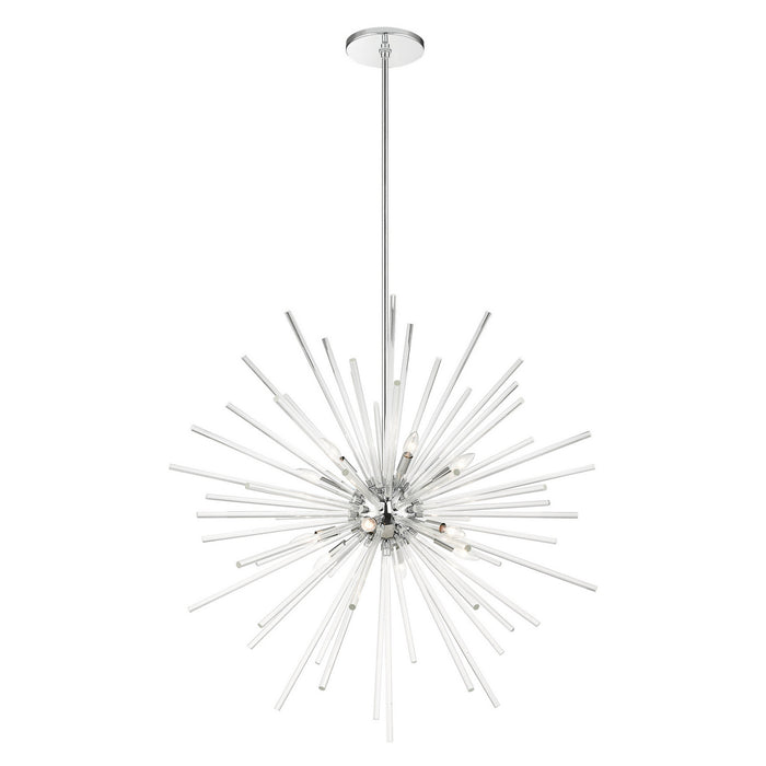 12 Light Foyer Pendant from the Utopia collection in Polished Chrome finish