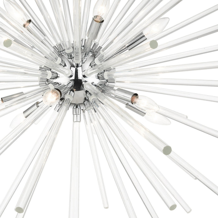 12 Light Foyer Pendant from the Utopia collection in Polished Chrome finish