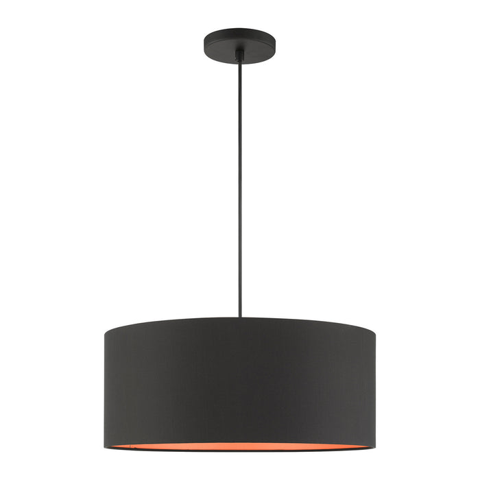 Three Light Pendant from the Sentosa collection in Black finish