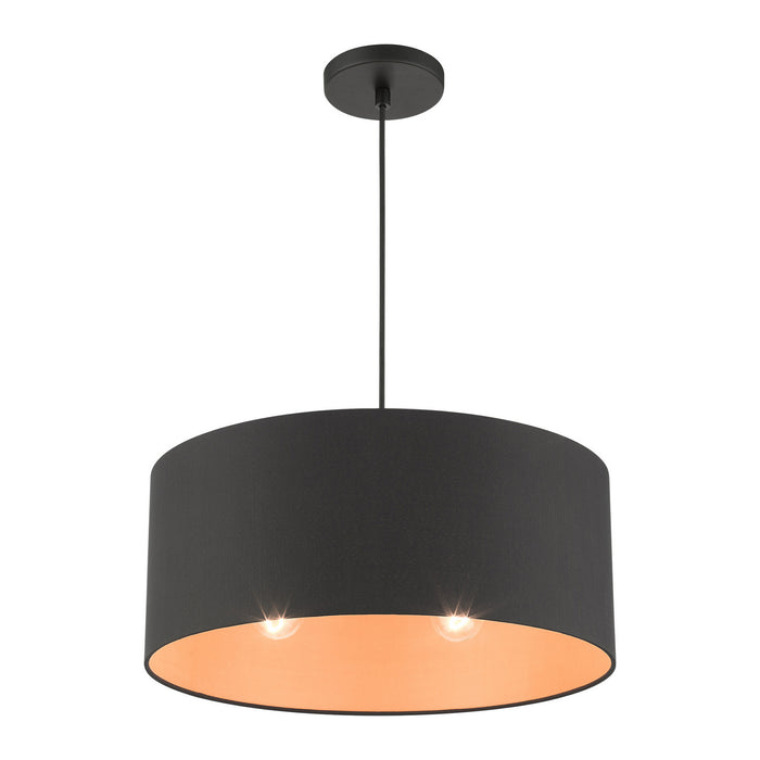 Three Light Pendant from the Sentosa collection in Black finish