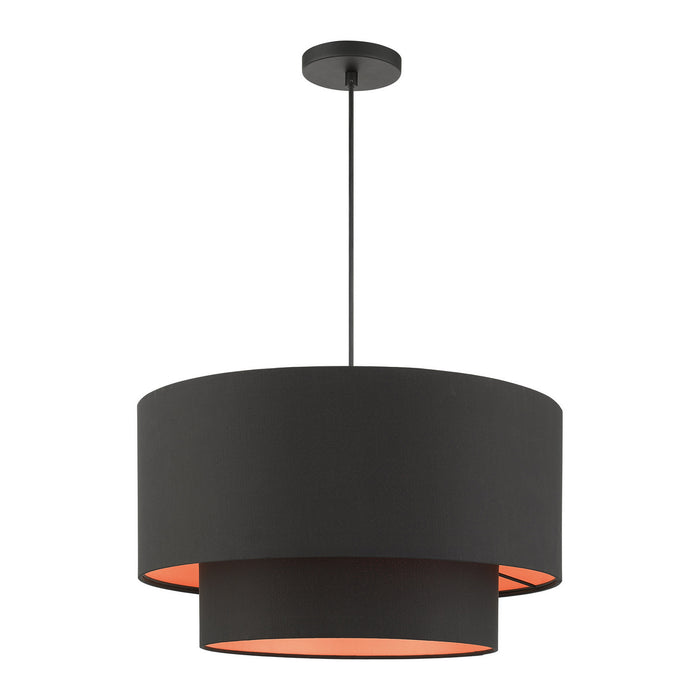Three Light Pendant from the Sentosa collection in Black finish