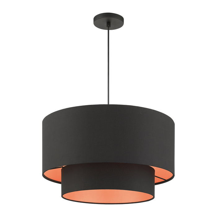 Three Light Pendant from the Sentosa collection in Black finish