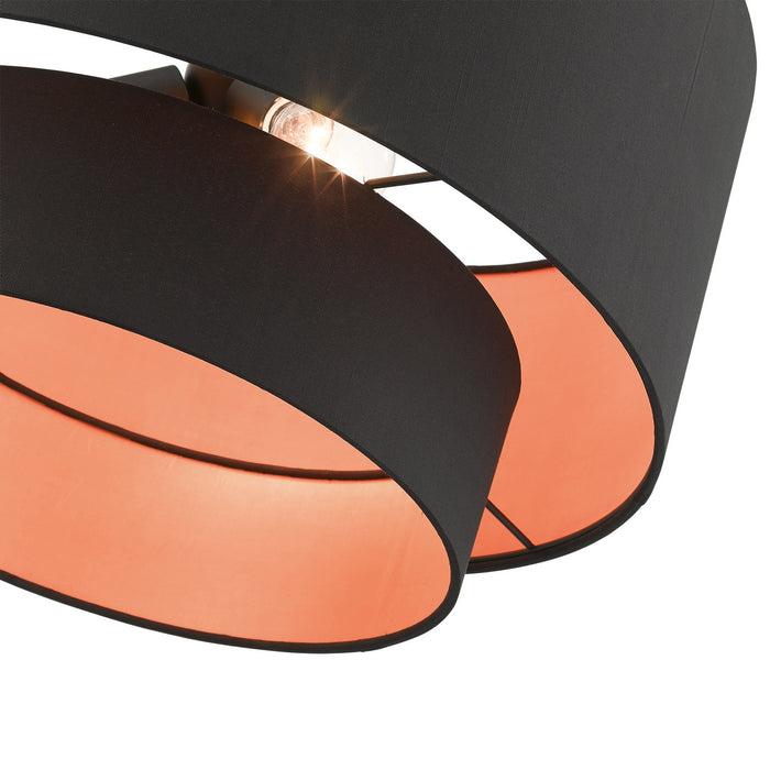 Three Light Pendant from the Sentosa collection in Black finish