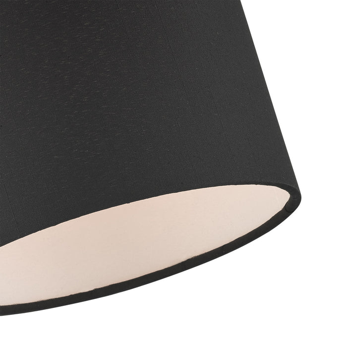 One Light Semi Flush Mount from the Bainbridge collection in Black finish