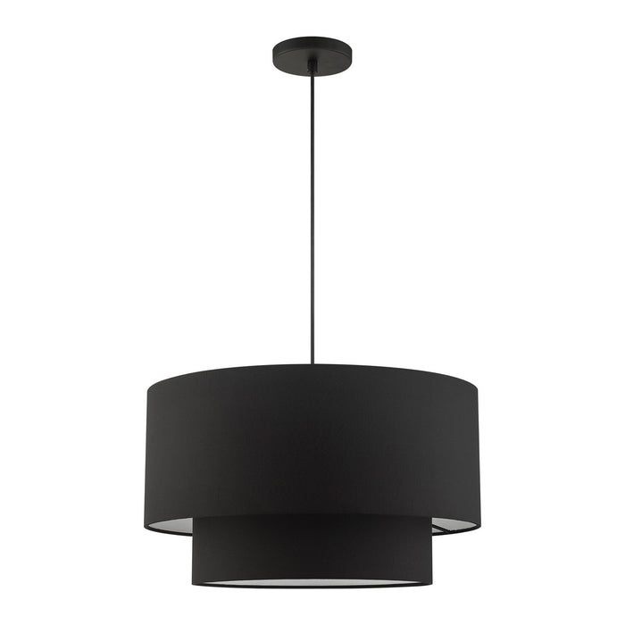 Three Light Pendant from the Bainbridge collection in Black finish