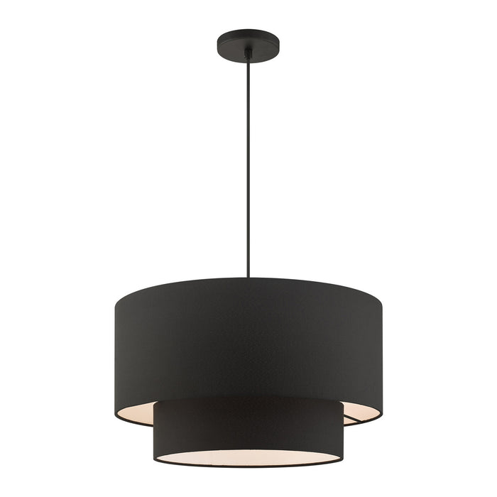 Three Light Pendant from the Bainbridge collection in Black finish