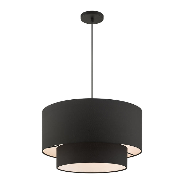 Three Light Pendant from the Bainbridge collection in Black finish