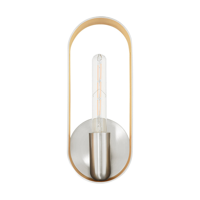 One Light Wall Sconce from the Ravena collection in Brushed Nickel finish