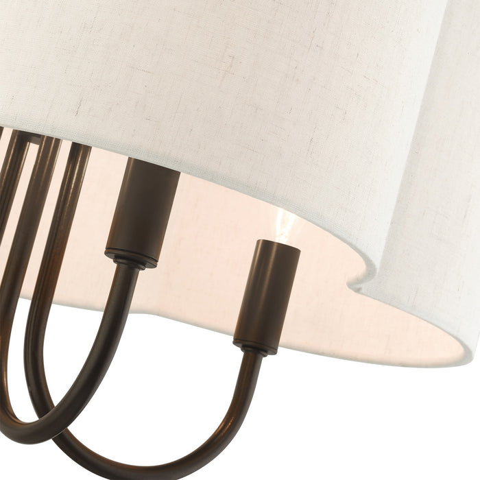 Four Light Chandelier from the Solstice collection in English Bronze finish