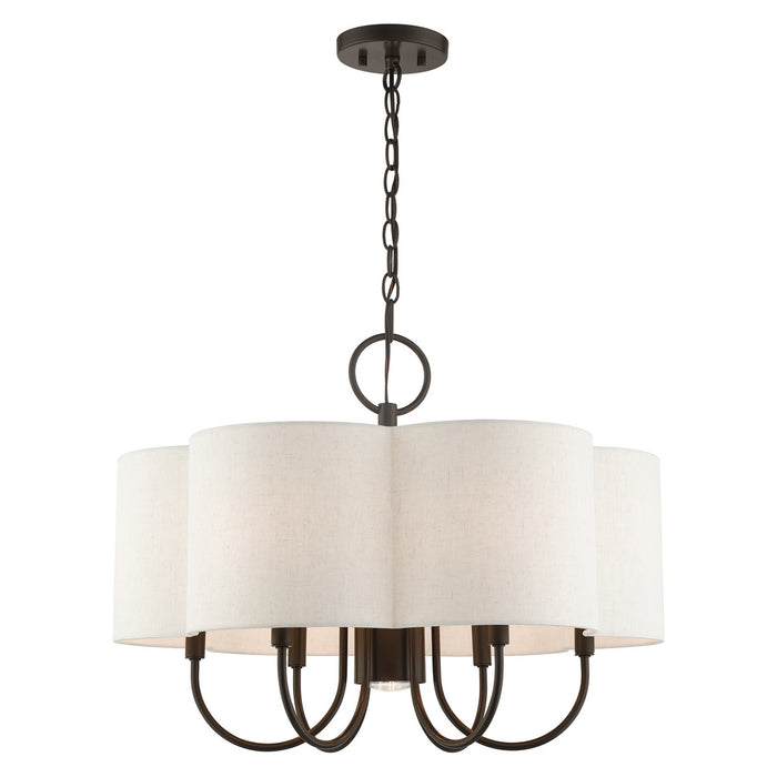 Seven Light Chandelier from the Solstice collection in English Bronze finish