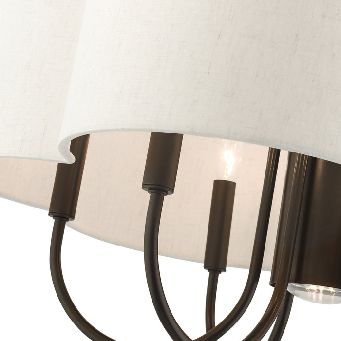 Seven Light Chandelier from the Solstice collection in English Bronze finish