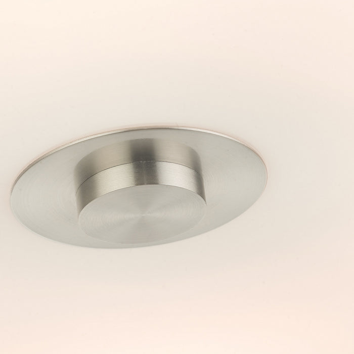 Six Light Semi Flush Mount from the Meridian collection in Brushed Nickel finish