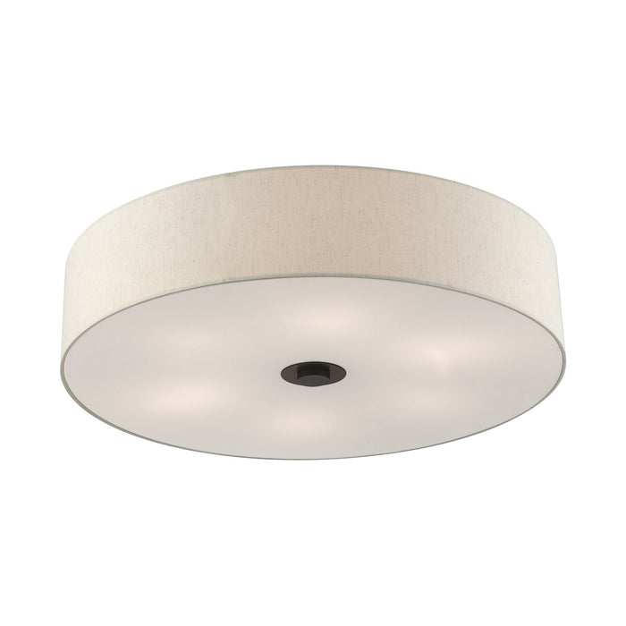 Six Light Semi Flush Mount from the Meridian collection in English Bronze finish