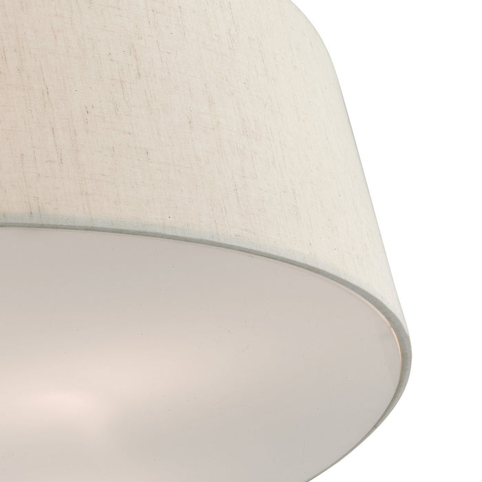 Six Light Semi Flush Mount from the Meridian collection in English Bronze finish