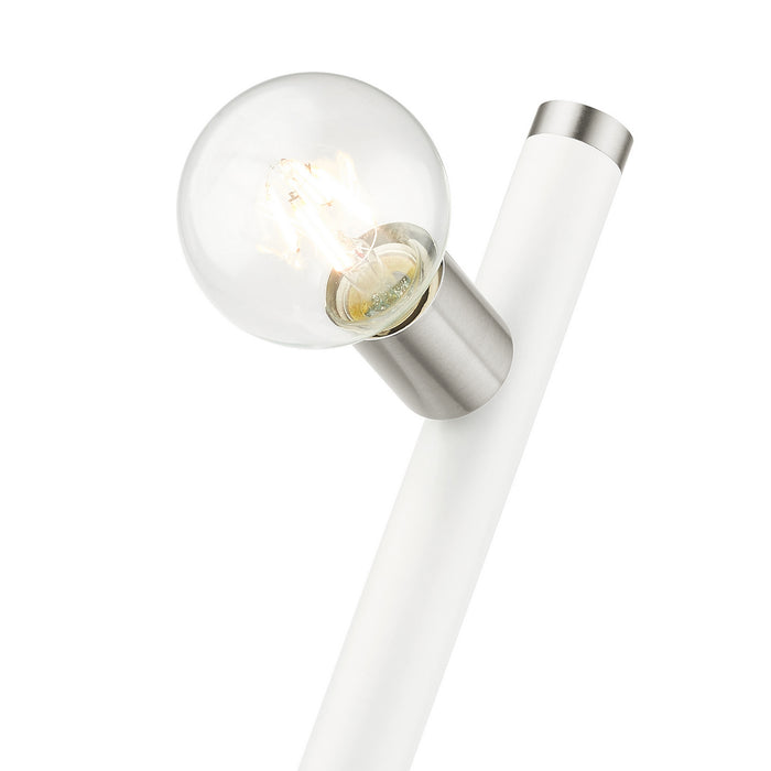 One Light Wall Sconce from the Bannister collection in White finish