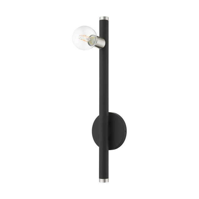 One Light Wall Sconce from the Bannister collection in Black finish