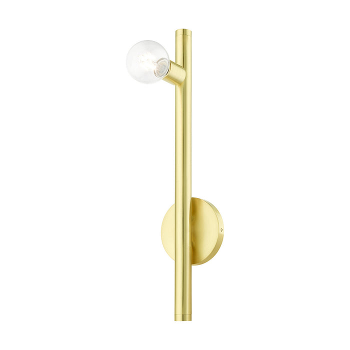 One Light Wall Sconce from the Bannister collection in Satin Brass finish
