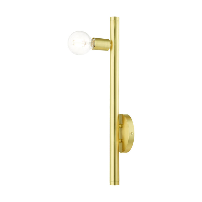 One Light Wall Sconce from the Bannister collection in Satin Brass finish