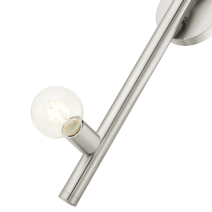 One Light Wall Sconce from the Bannister collection in Brushed Nickel finish