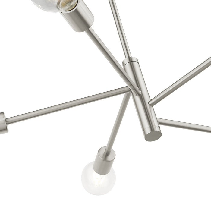 Five Light Chandelier from the Bannister collection in Brushed Nickel finish