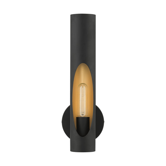 One Light Wall Sconce from the Novato collection in Black finish