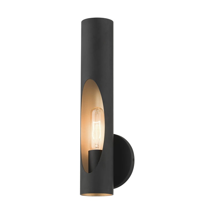 One Light Wall Sconce from the Novato collection in Black finish