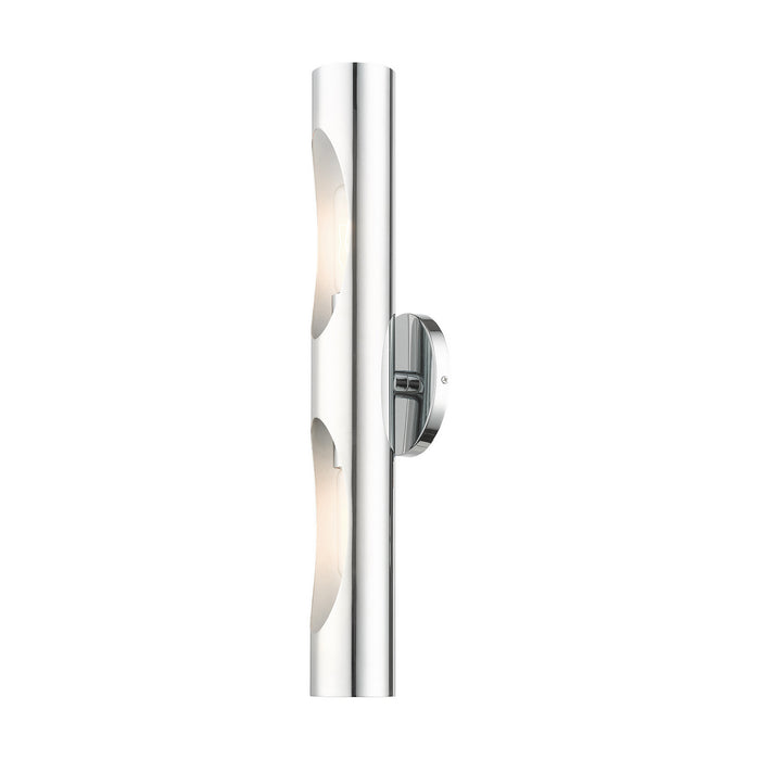 Two Light Wall Sconce from the Novato collection in Polished Chrome finish