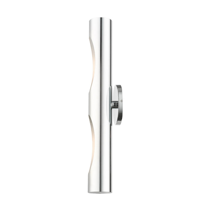 Two Light Wall Sconce from the Novato collection in Polished Chrome finish