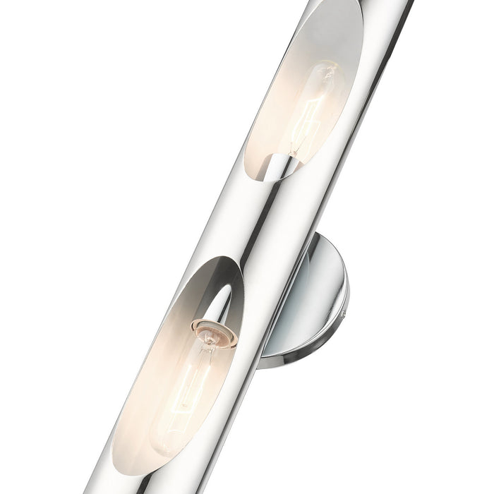 Two Light Wall Sconce from the Novato collection in Polished Chrome finish