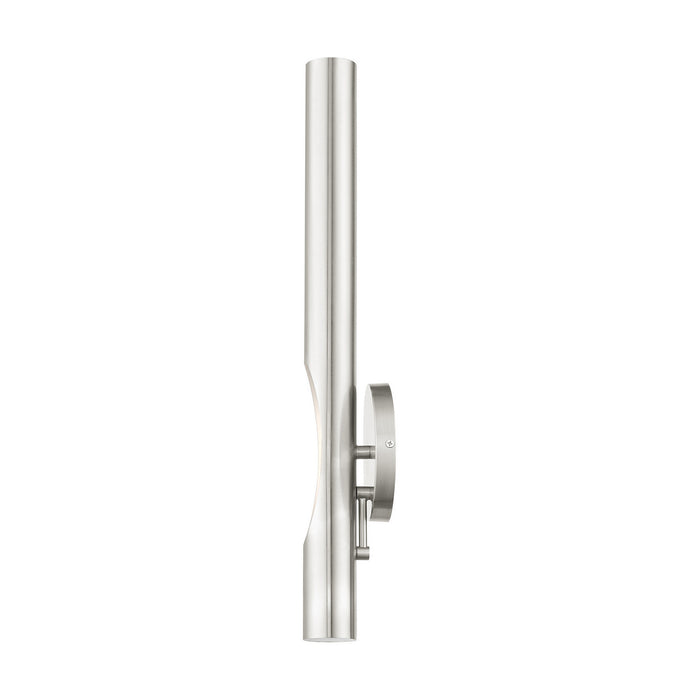 One Light Wall Sconce from the Acra collection in Brushed Nickel finish