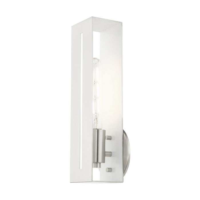 One Light Wall Sconce from the Soma collection in Brushed Nickel finish