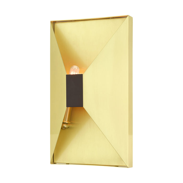 Two Light Wall Sconce from the Lexford collection in Satin Brass finish