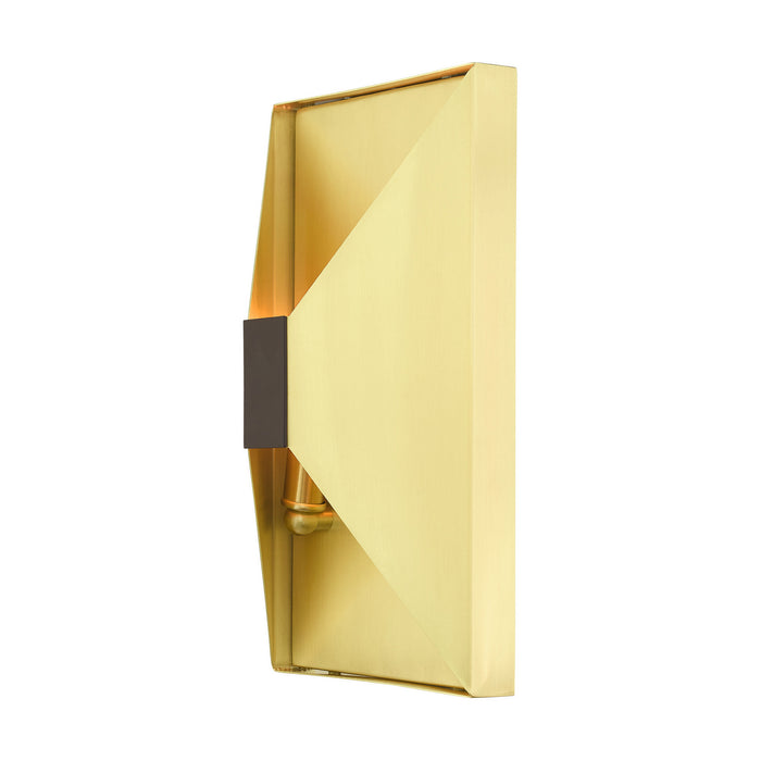 Two Light Wall Sconce from the Lexford collection in Satin Brass finish